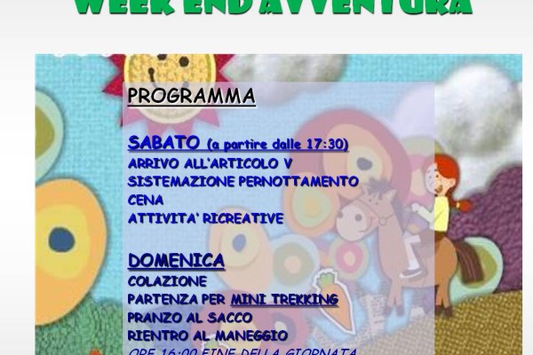 Week End Avventura 30-31 luglio 2016