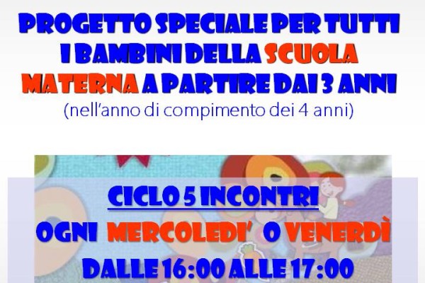 INIZIO CORSO PICCOLI 4/5 ANNI 2016