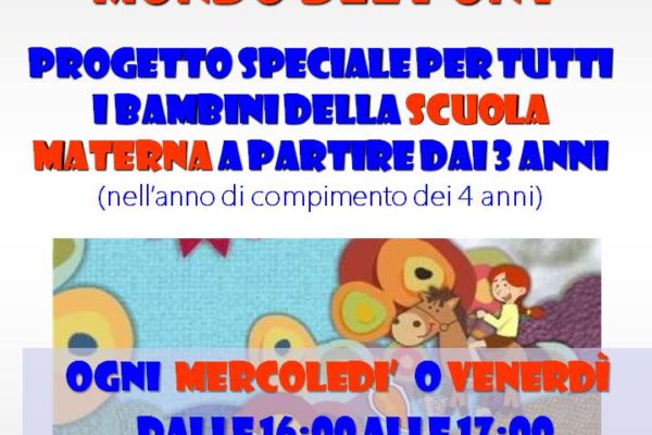 Ciclo 5 incontri per bambini della scuola materna