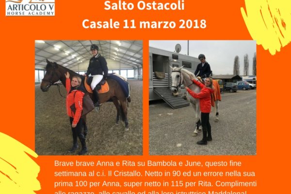 Salto Ostacoli -11 marzo 2018