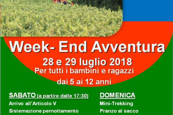 Week -end Avventura 28-29 luglio 2018