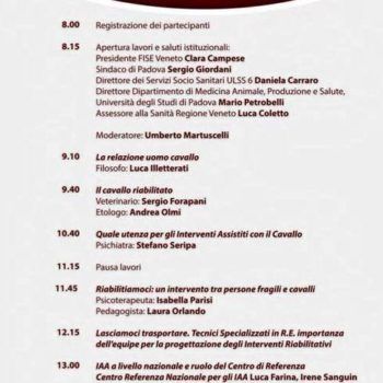Il cavallo riabilitato -16 giugno 2018 Padova