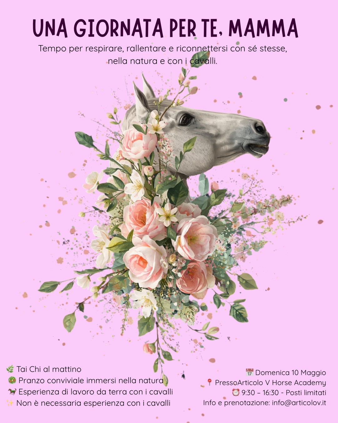 10 maggio 2026 Una giornata per te. Mamma !