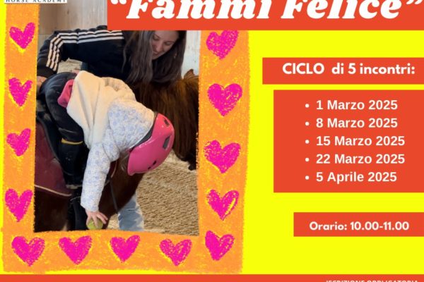 2025 Fammi felice: equitazione per i bambini